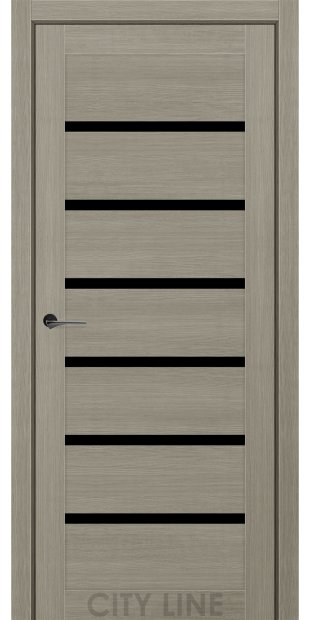 Межкомнатные двери CityLine Express BROOKLYN korfad-express-brooklyn-koton-taup-bravo-collection-s-cernym-steklom